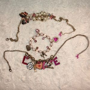 Betsey Johnson love themed jewelry